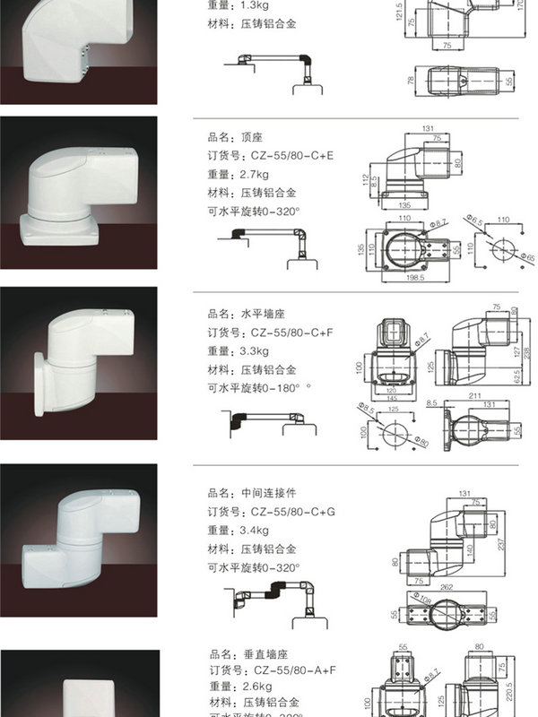 cz-45/60轻型悬臂组件